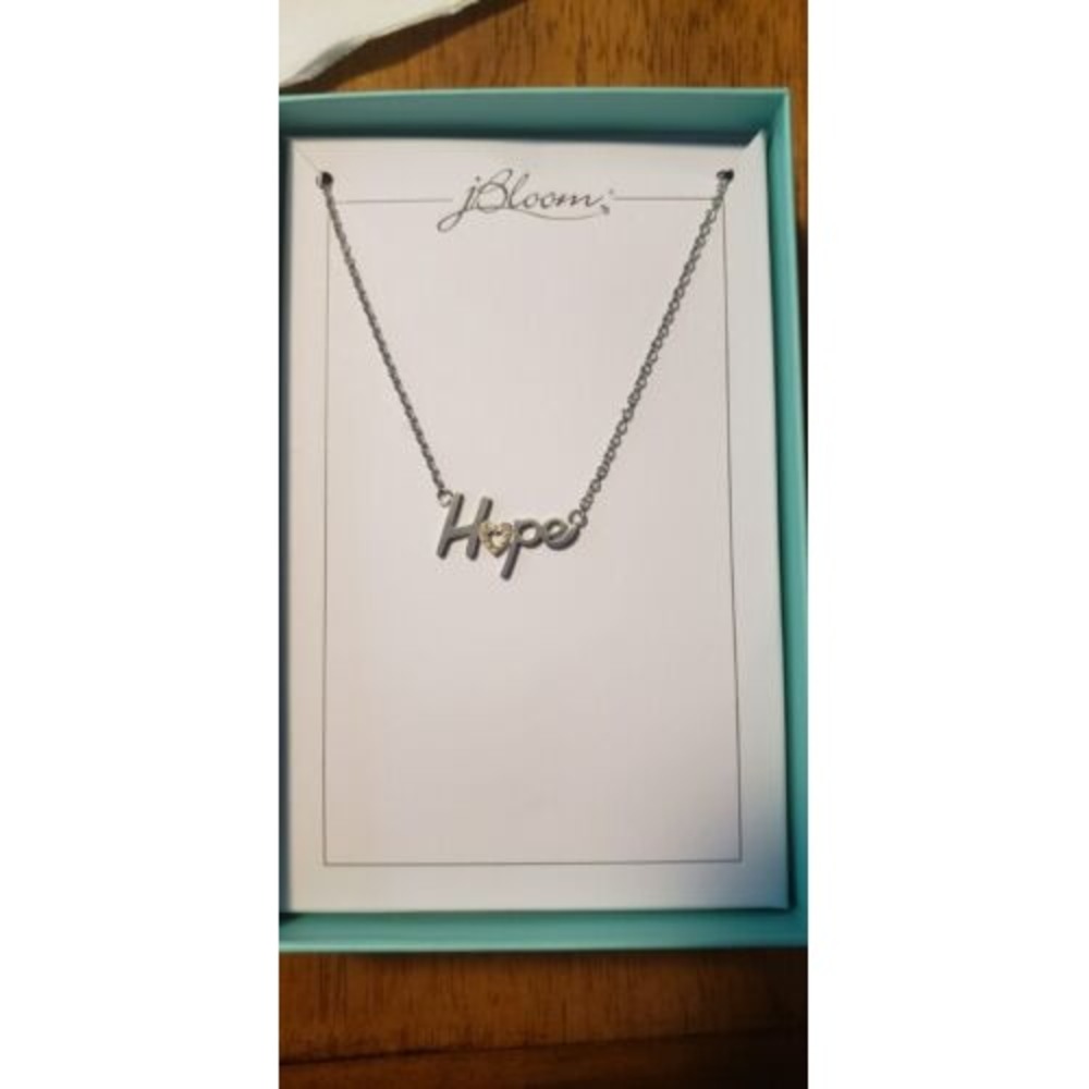 Hope Stainless Steel Rhinestone Necklace